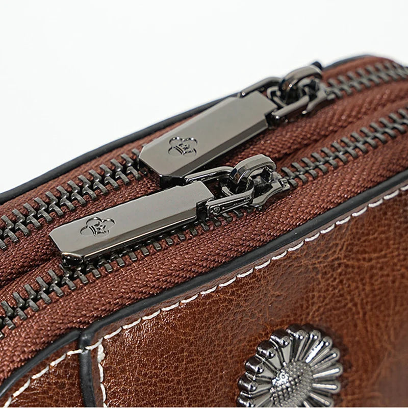 Sac bandoulière en cuir de vachette Daphne de Mugrs™