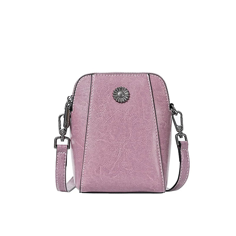 Mugrs™ Daphne Cowhide Leather Crossbody Bag