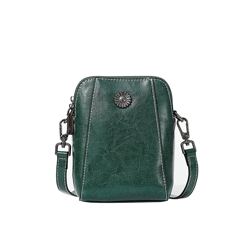 Mugrs™ Daphne Cowhide Leather Crossbody Bag