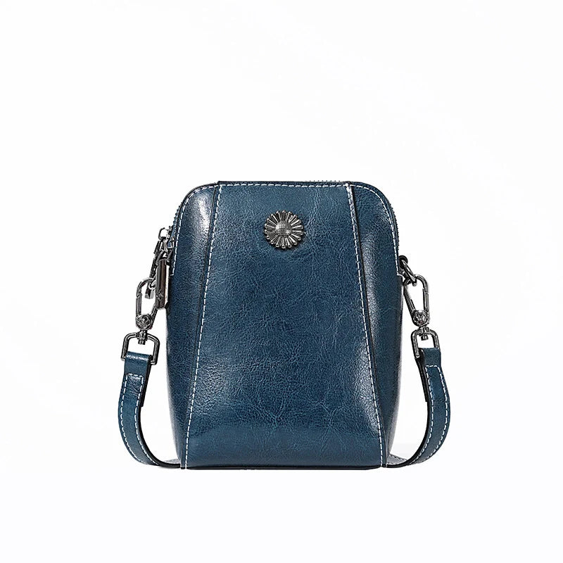Mugrs™ Daphne Cowhide Leather Crossbody Bag