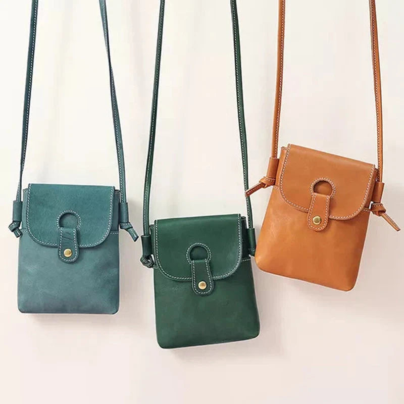 Mini sac à bandoulière en cuir Mugrs™ pour téléphone