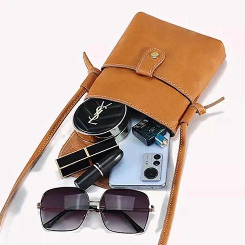 Mini sac à bandoulière en cuir Mugrs™ pour téléphone