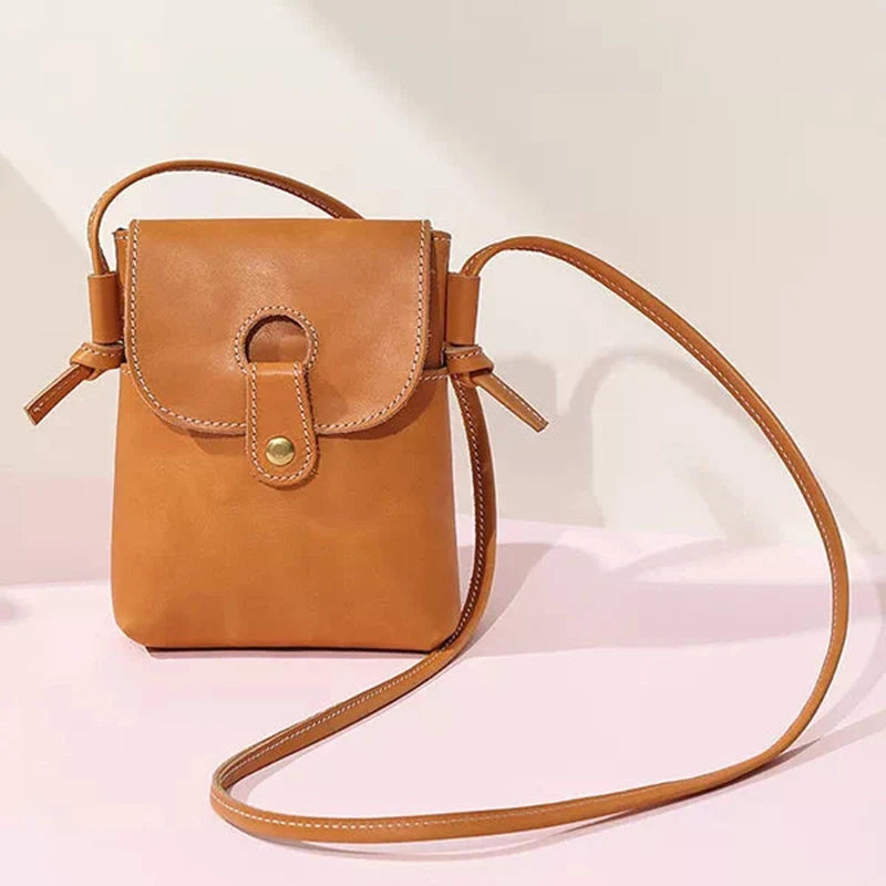 Mini sac à bandoulière en cuir Mugrs™ pour téléphone