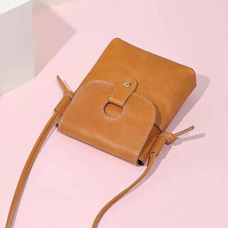 Mini sac à bandoulière en cuir Mugrs™ pour téléphone