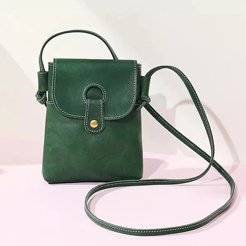 Mini sac à bandoulière en cuir Mugrs™ pour téléphone