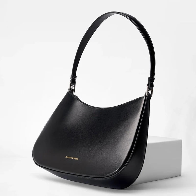 Mugrs™ Stylish Genuine Leather Underarm Handbag Tote Bag