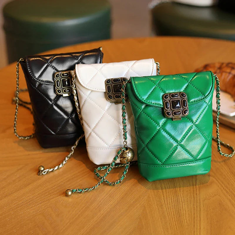 Sac à bandoulière en cuir pour téléphone portable Mugrs™