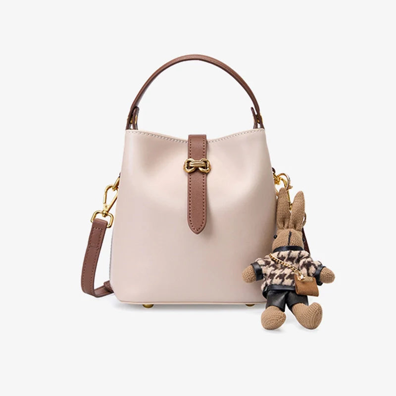 Sac seau en cuir Mugrs™ Sac à bandoulière Sac à main Simplicité avancée