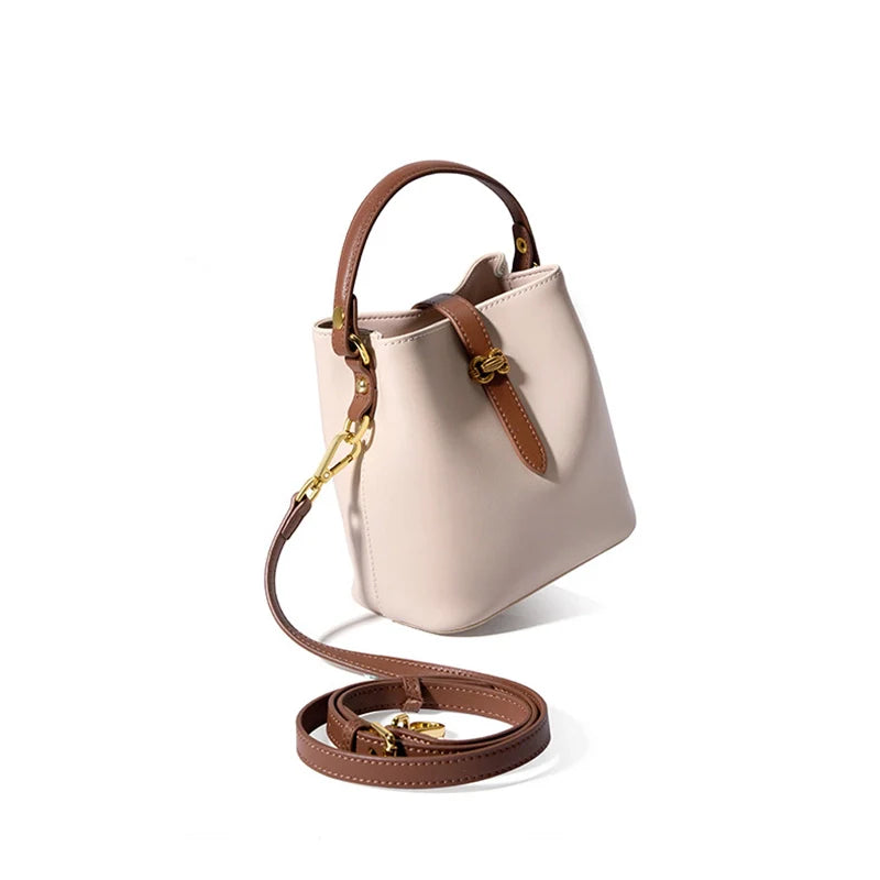 Mugrs™ Leather Bucket Bag Crossbody Bag Handbag Advanced Simplicity