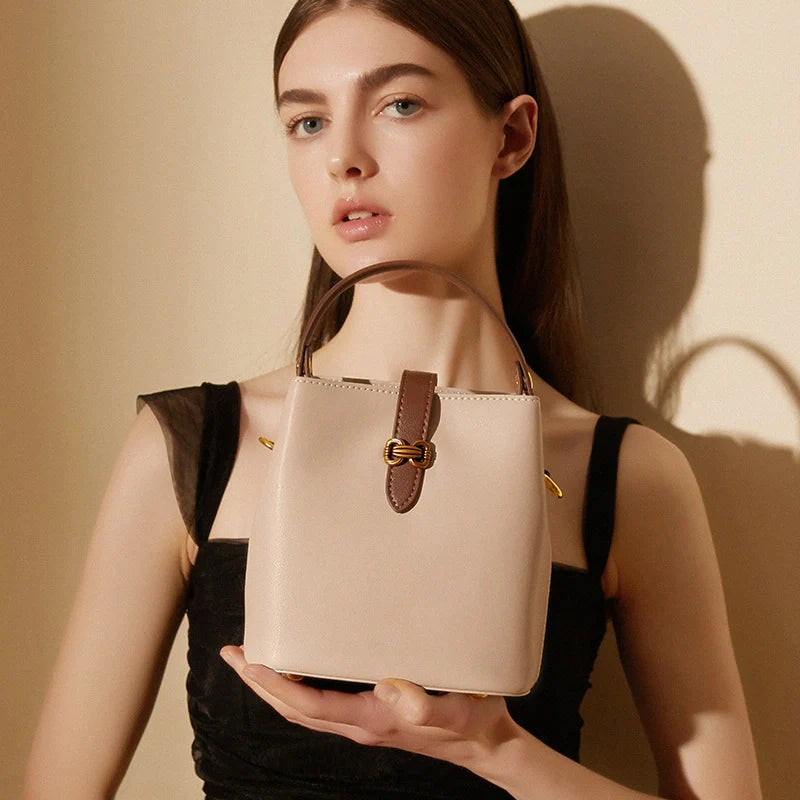Sac seau en cuir Mugrs™ Sac à bandoulière Sac à main Simplicité avancée