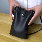 Mugrs™ Vegan Leather Phone Bag, Zipper Sling Bag
