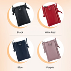 Mugrs™ Vegan Leather Phone Bag, Zipper Sling Bag