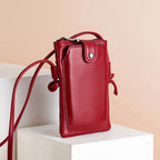 Mugrs™ Vegan Leather Phone Bag, Zipper Sling Bag