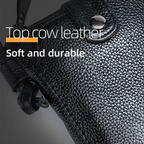 Mugrs™ Vegan Leather Phone Bag, Zipper Sling Bag