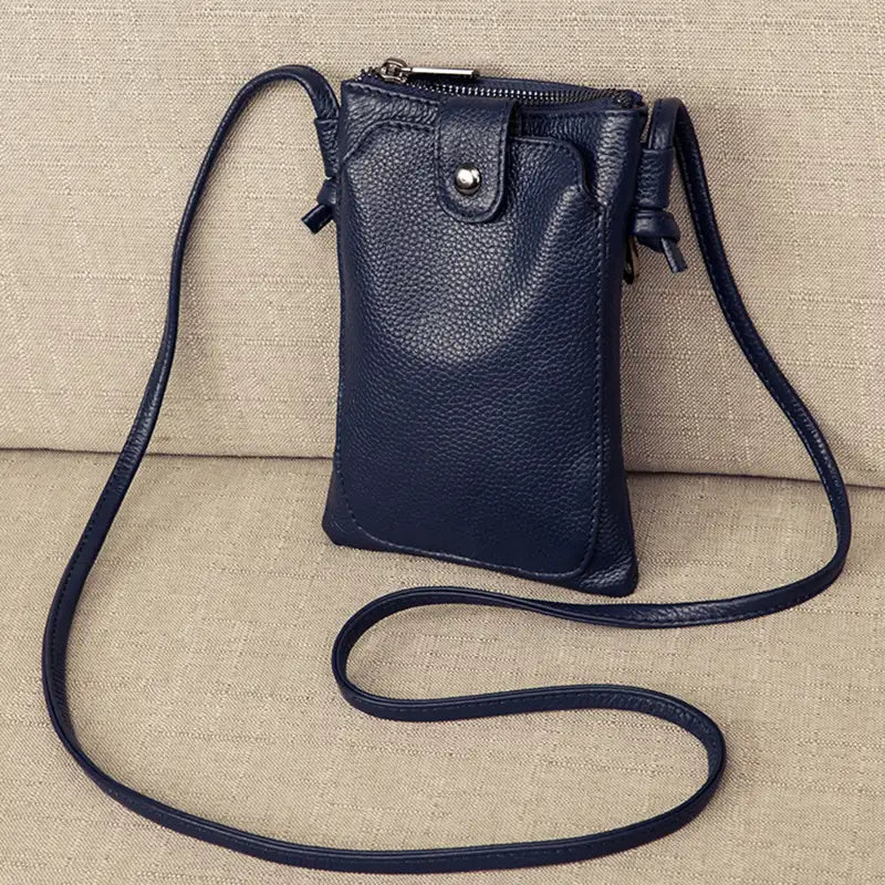 Mugrs™ Vegan Leather Phone Bag, Zipper Sling Bag