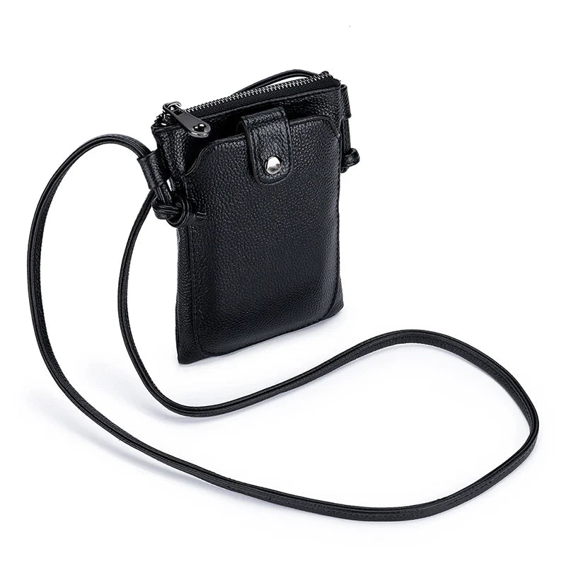 Mugrs™ Vegan Leather Phone Bag, Zipper Sling Bag