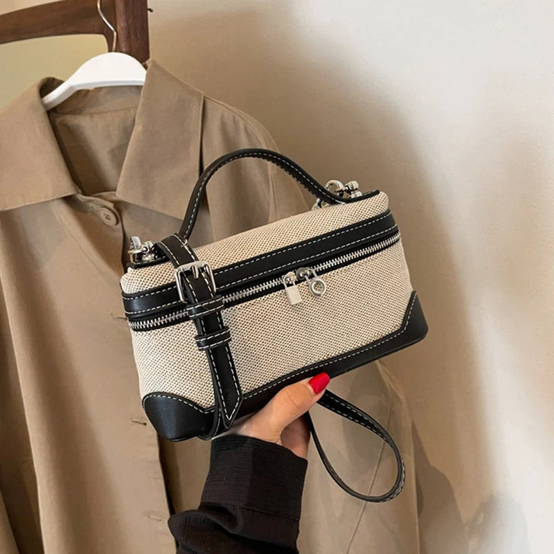 Mugrs™ Handtasche, quadratische Tasche, Umhängetasche, modisch, Vintage