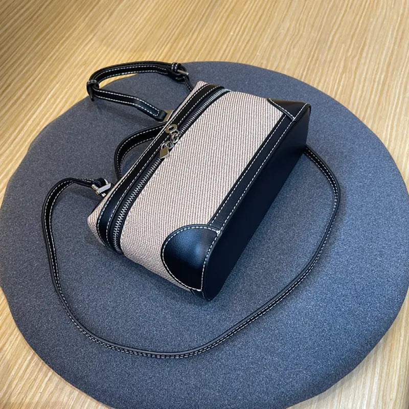 Mugrs™ Handtasche, quadratische Tasche, Umhängetasche, modisch, Vintage