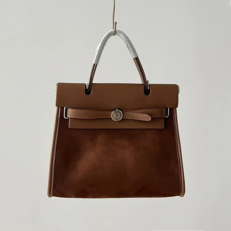 Mugrs™ Vintage Vegan Leather Crossbody Kelly Bag