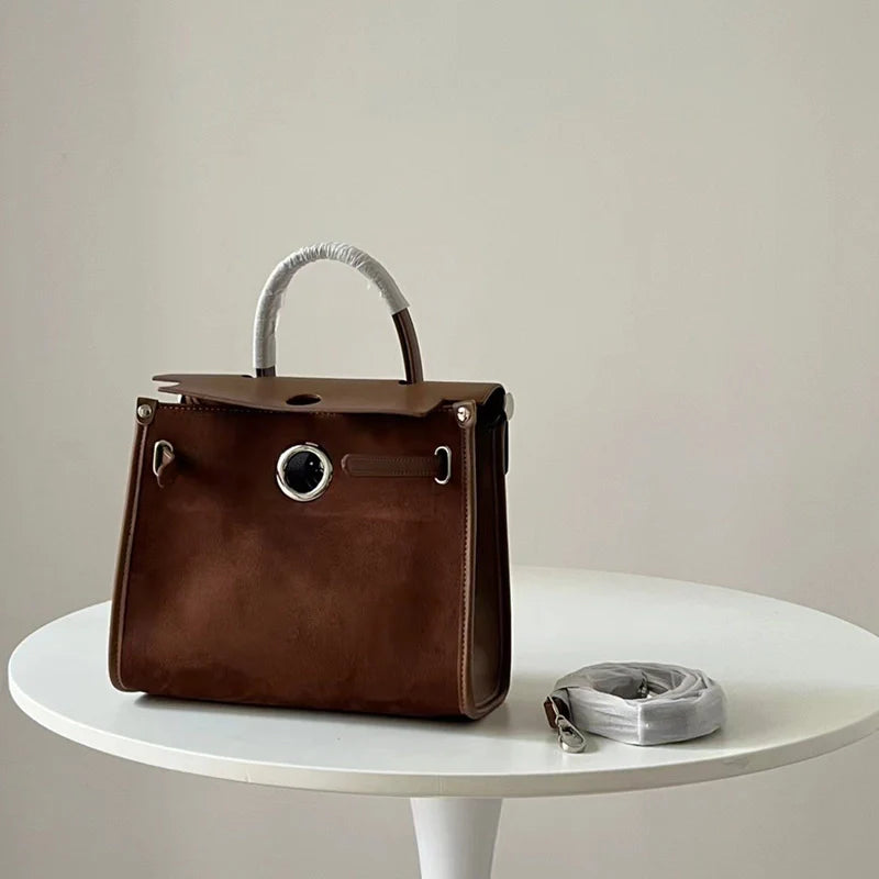Mugrs™ Vintage Vegan Leather Crossbody Kelly Bag