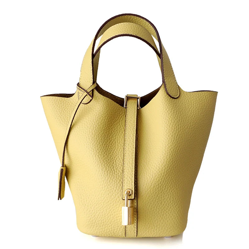 Mugrs™ Vegetable basket bag  bucket bag commuter bag leather