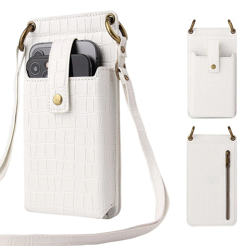 Mugrs™ Crossbody-Telefontasche, Telefonhülle aus veganem Leder