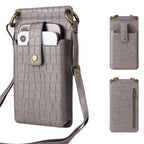 Mugrs™ Crossbody-Telefontasche, Telefonhülle aus veganem Leder