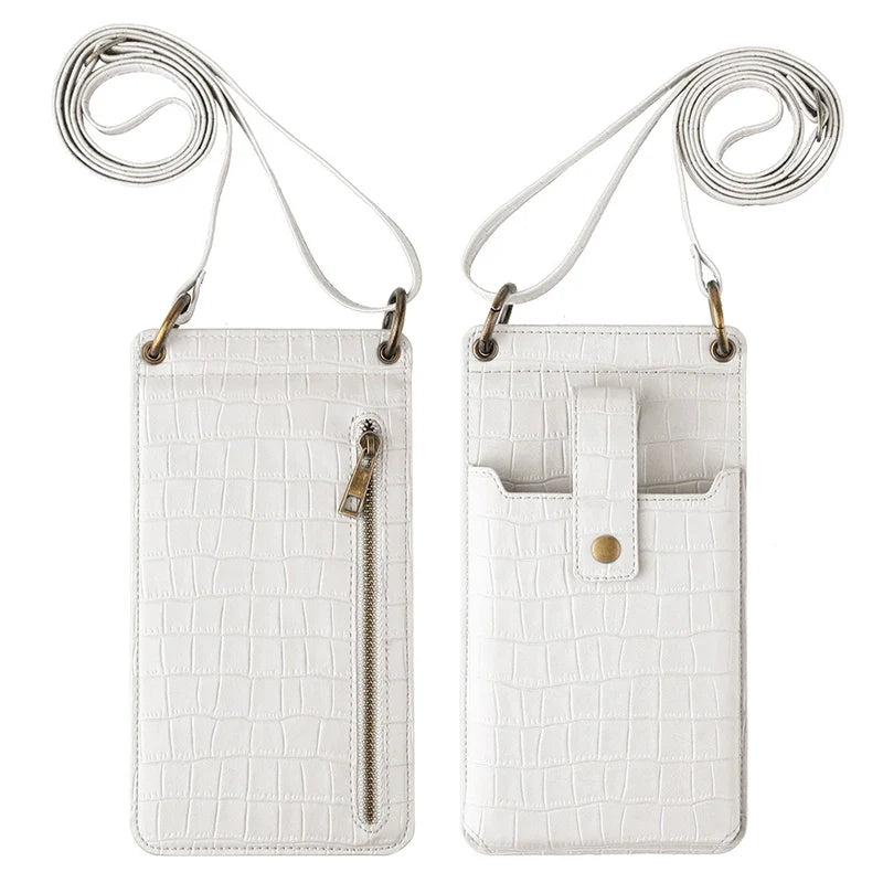 Mugrs™ Crossbody-Telefontasche, Telefonhülle aus veganem Leder
