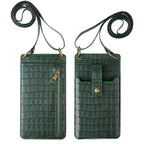 Mugrs™ Crossbody-Telefontasche, Telefonhülle aus veganem Leder