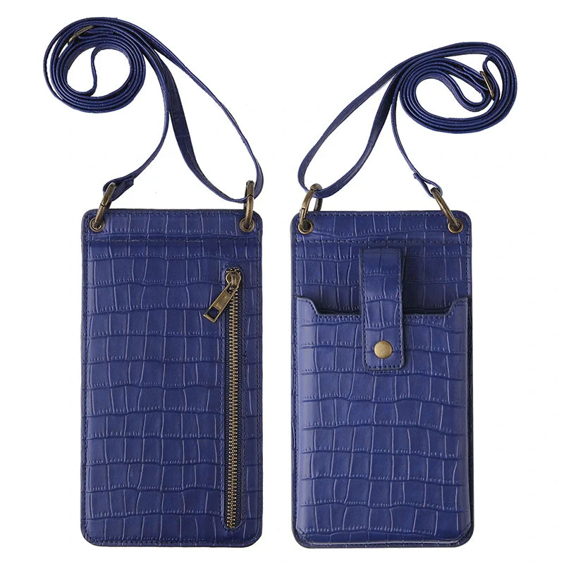 Mugrs™ Crossbody-Telefontasche, Telefonhülle aus veganem Leder