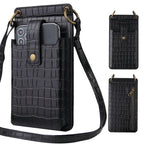 Mugrs™ Crossbody-Telefontasche, Telefonhülle aus veganem Leder