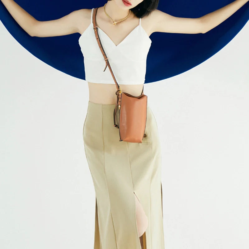 Sac à bandoulière en cuir Mugrs™ pour téléphone portable