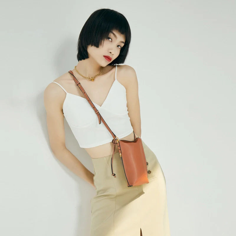 Sac à bandoulière en cuir Mugrs™ pour téléphone portable