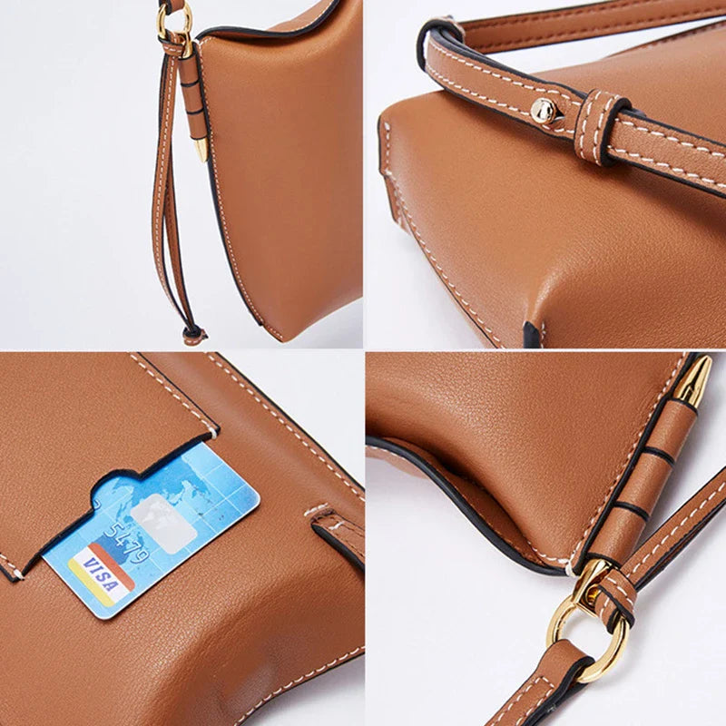 Mugrs™ Leather Crossbody Bag Mobile Phone Bag