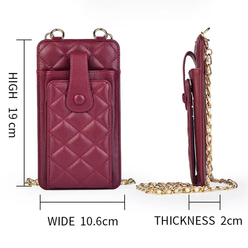 Mugrs™ Woven Vegan Crossbody Phone Bag, Card Holder