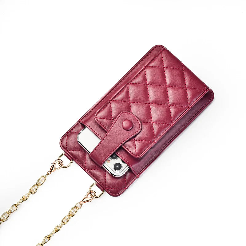 Sac à bandoulière tissé végétalien Mugrs™ pour téléphone et porte-cartes