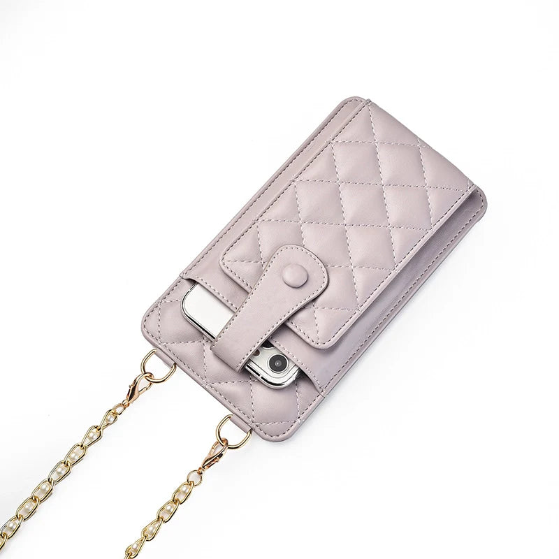 Sac à bandoulière tissé végétalien Mugrs™ pour téléphone et porte-cartes