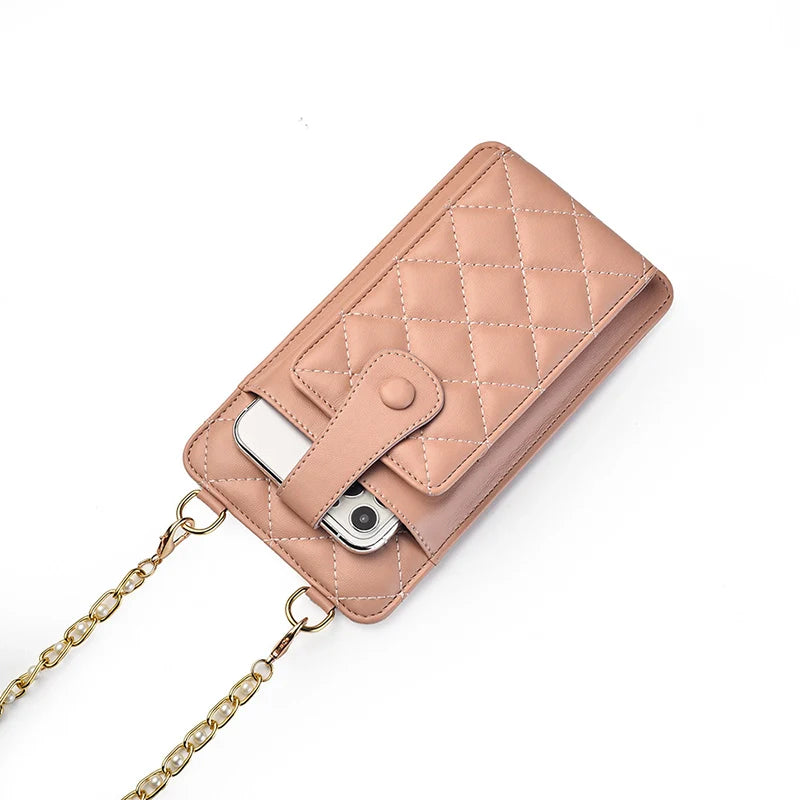 Sac à bandoulière tissé végétalien Mugrs™ pour téléphone et porte-cartes
