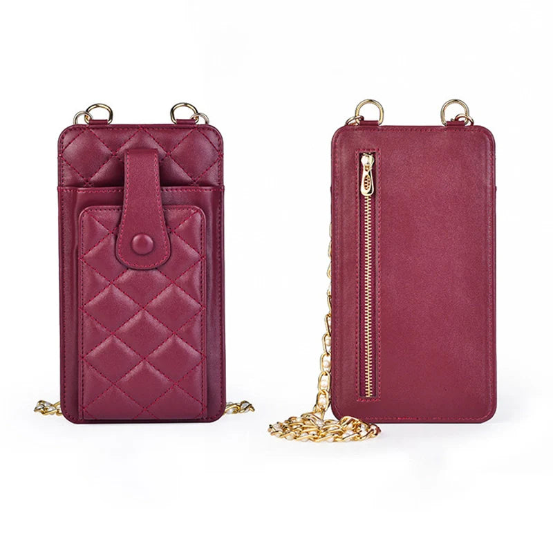 Mugrs™ Woven Vegan Crossbody Phone Bag, Card Holder