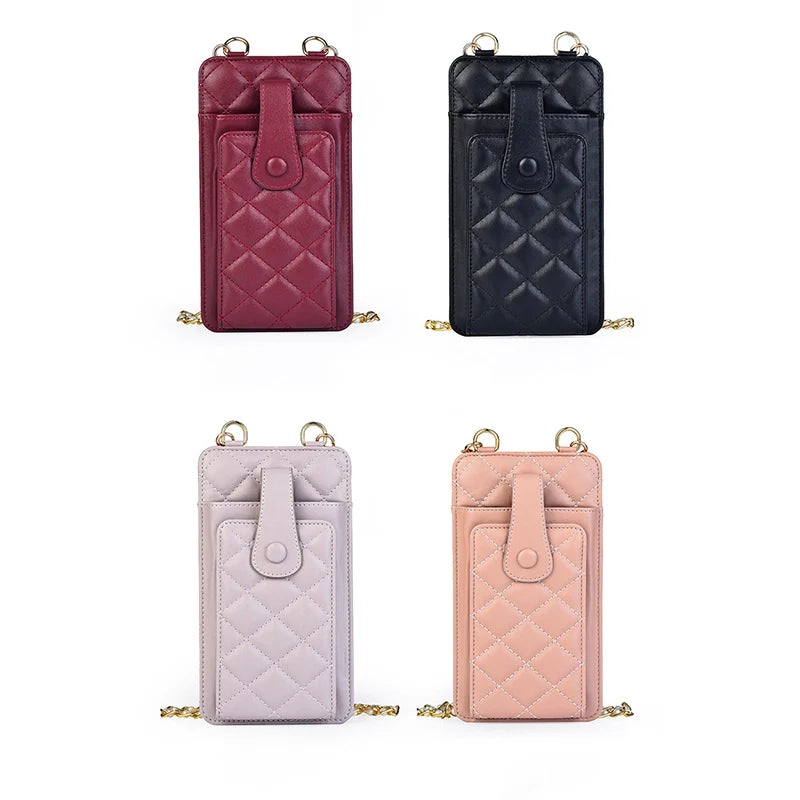Mugrs™ Woven Vegan Crossbody Phone Bag, Card Holder