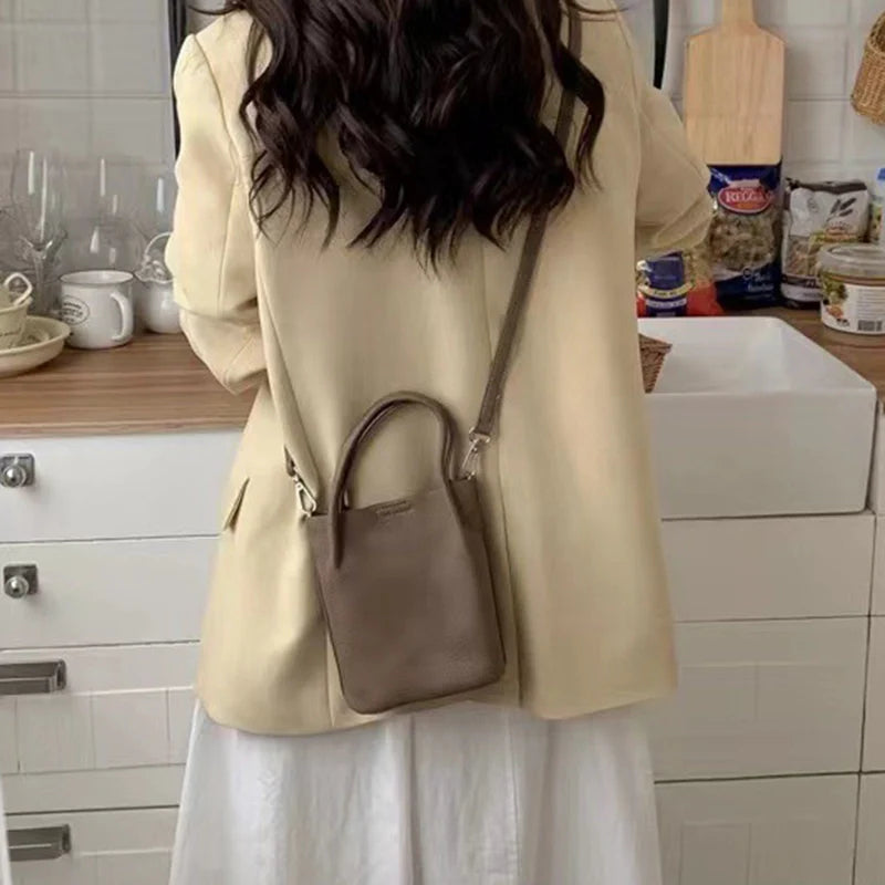 Mugrs™ Bucket Bag  Pure Vegetable Vegan Leather Crossbody Bag