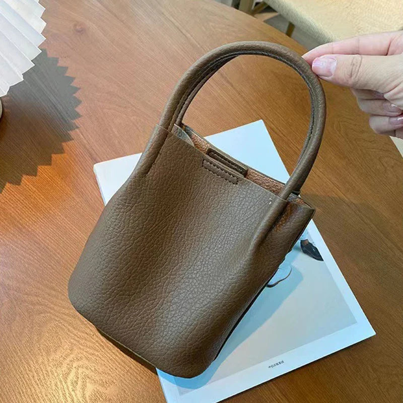 Mugrs™ Bucket Bag Umhängetasche aus rein pflanzlich veganem Leder