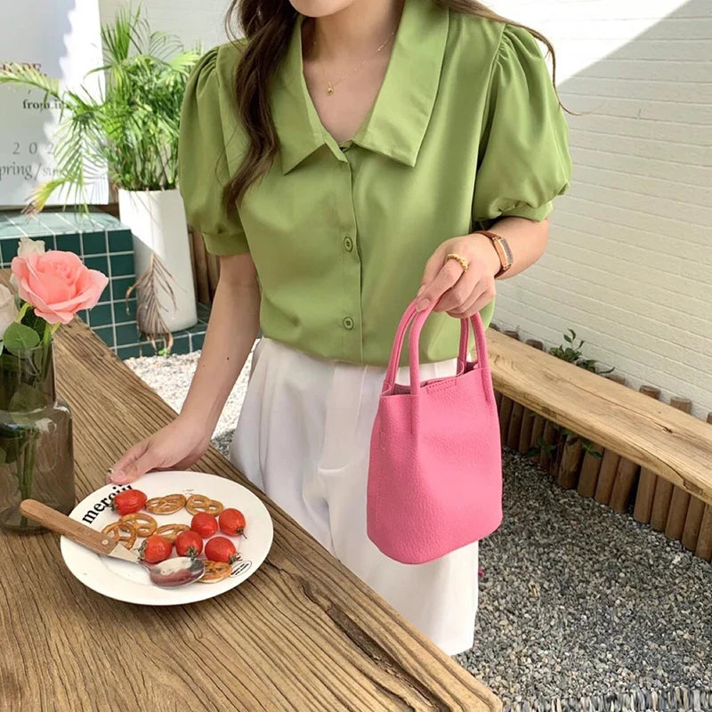 Mugrs™ Bucket Bag  Pure Vegetable Vegan Leather Crossbody Bag