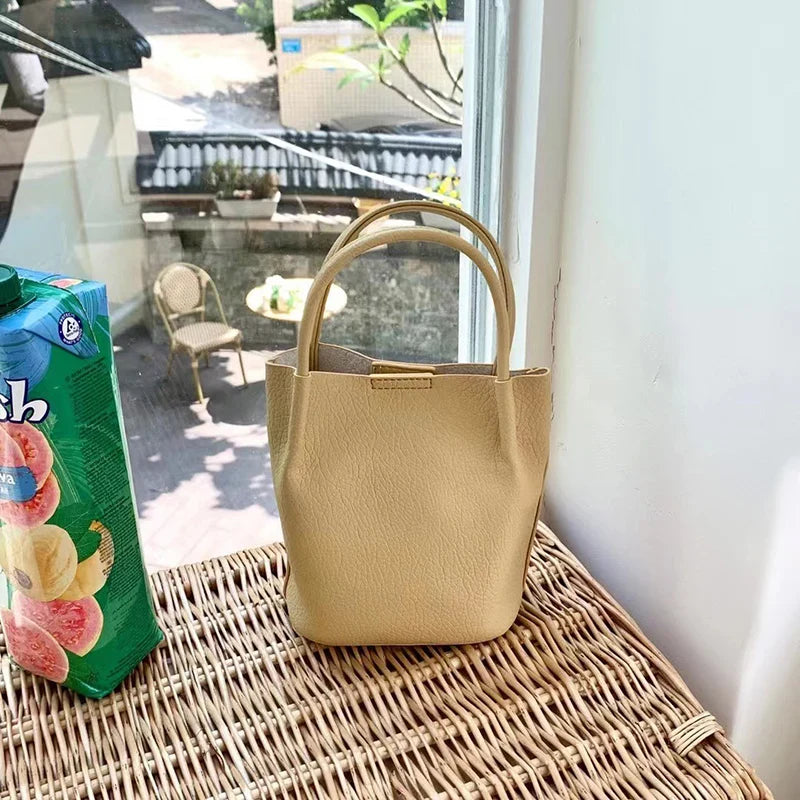 Mugrs™ Bucket Bag Umhängetasche aus rein pflanzlich veganem Leder