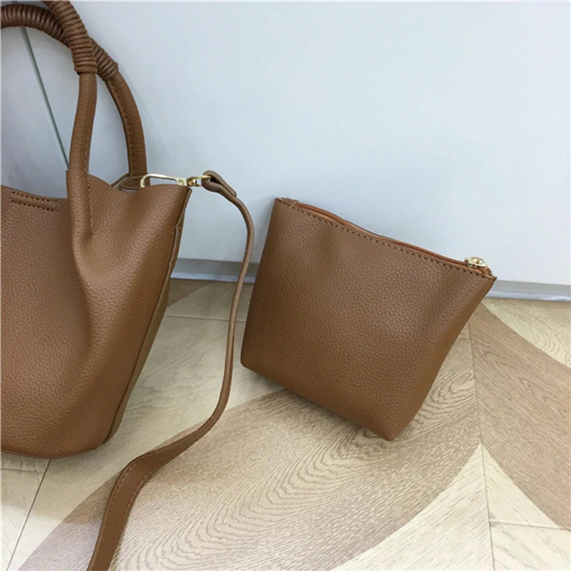 Mugrs™ Vegan Leather Bucket Bag for Daily Commuting