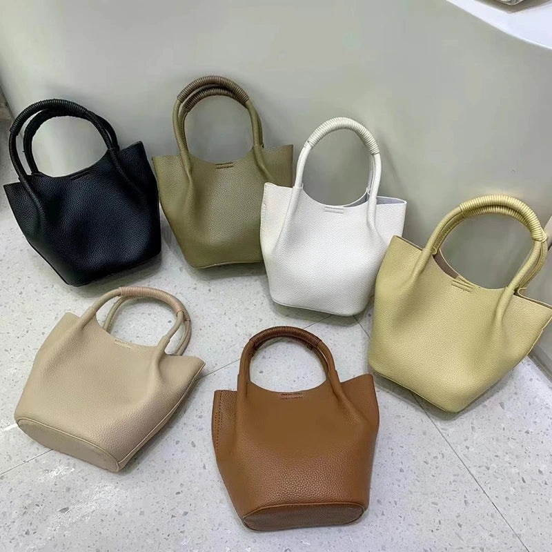 Mugrs™ Vegan Leather Bucket Bag for Daily Commuting