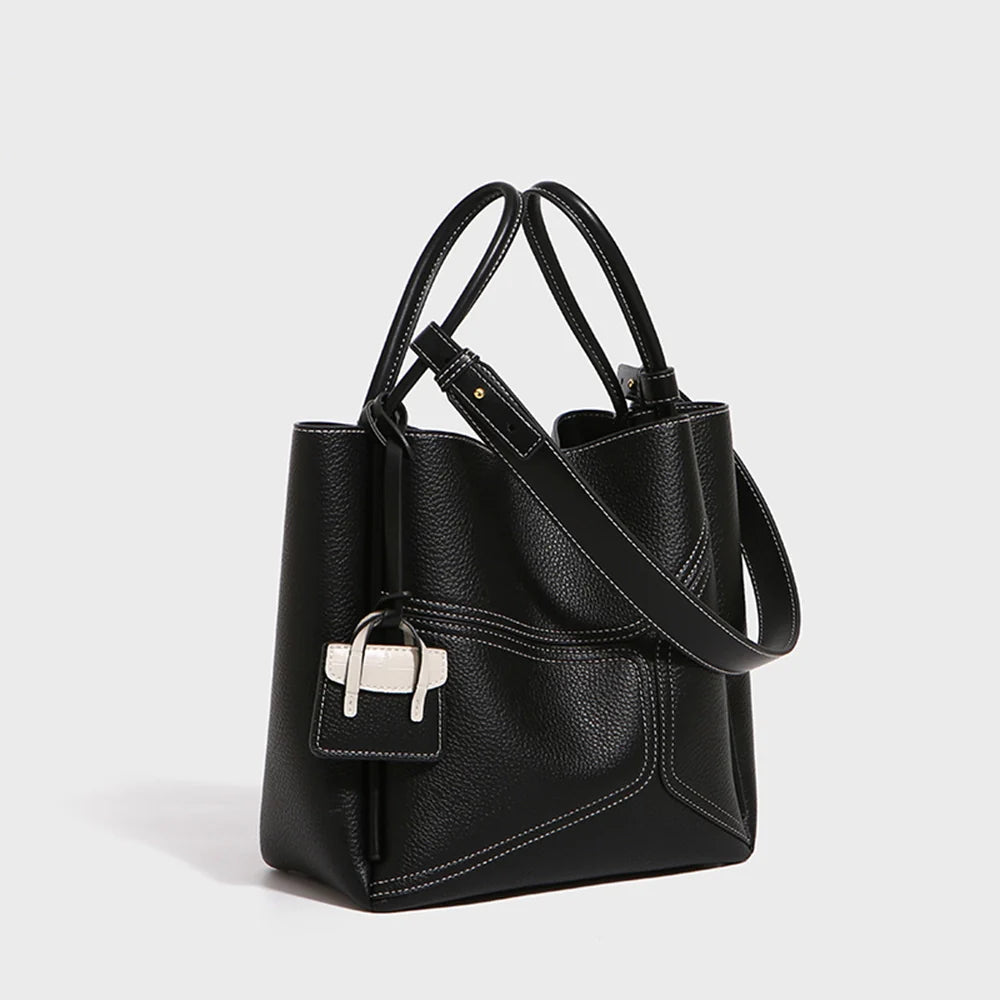 Mugrs™ Unterarmtasche Tote Bag Veganes Leder Umhängetasche