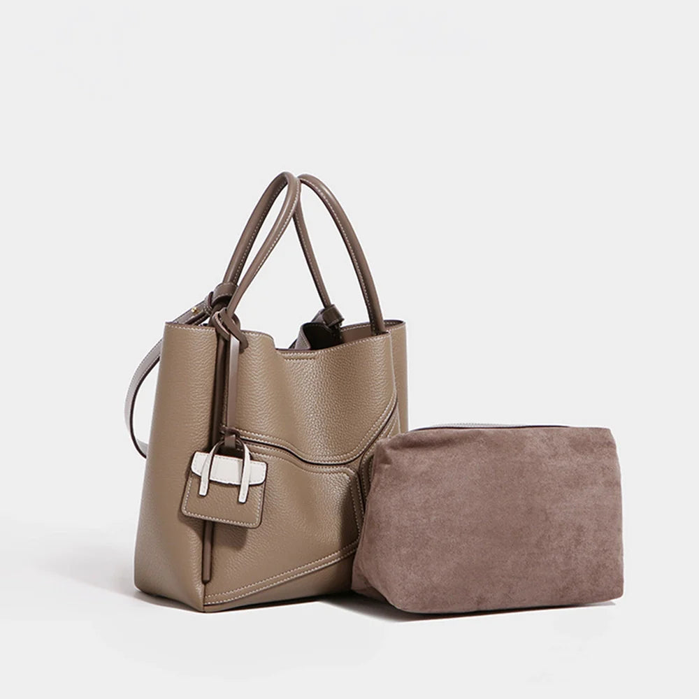 Mugrs™ Unterarmtasche Tote Bag Veganes Leder Umhängetasche
