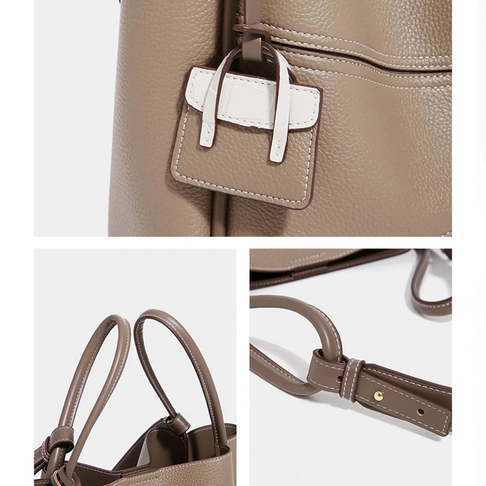 Mugrs™ Unterarmtasche Tote Bag Veganes Leder Umhängetasche