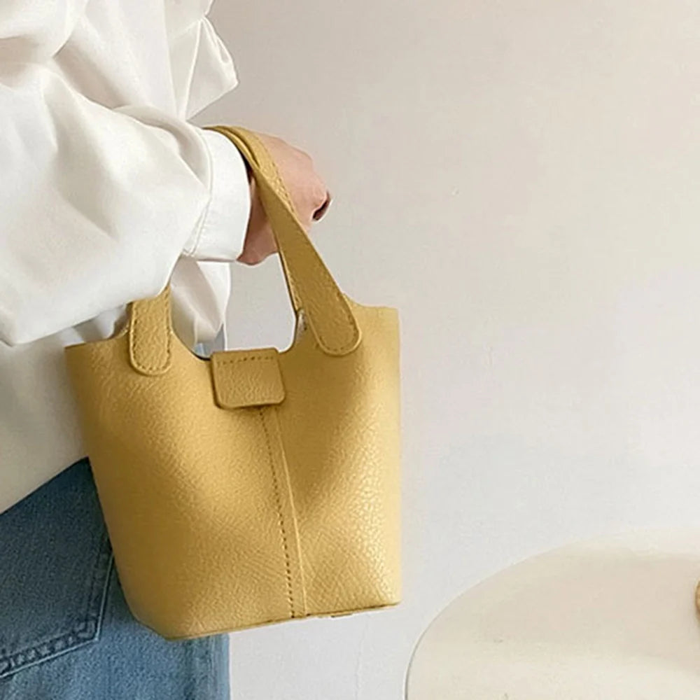 Vielseitige Beuteltasche Mugrs™ Basket aus Leder